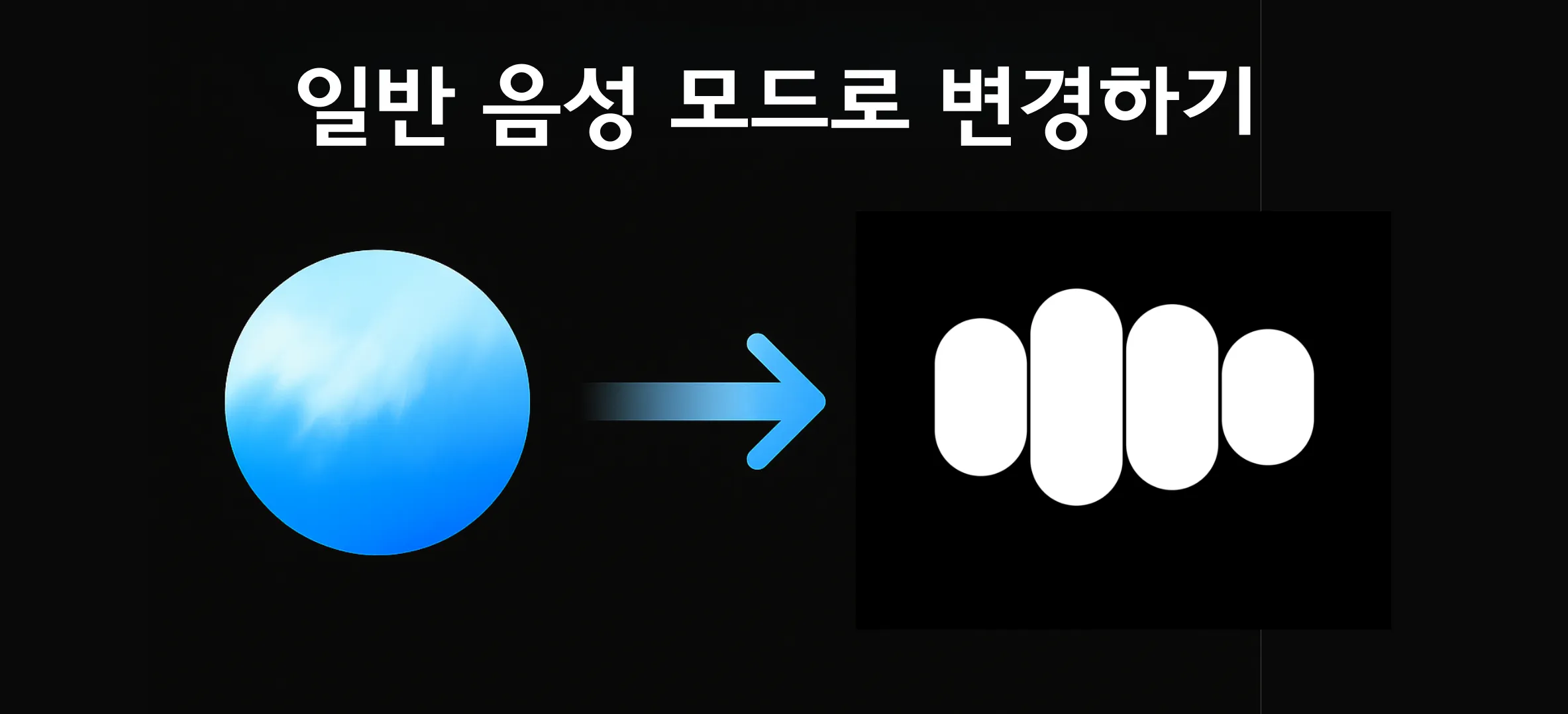 [팁] 챗GPT에서 고급 음성 모드 아닌 일반 음성 모드 사용하기